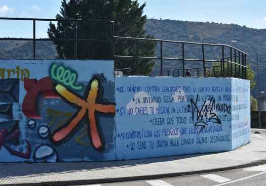 Diferencias en Soria entre pintura mural y graffitis