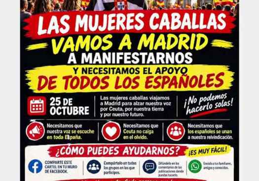 SCE apoya marcha convocada por las "Mujeres Caballas" en Madrid