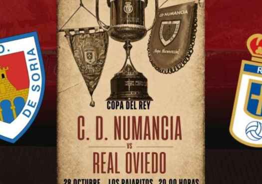 El banderín del Real Oviedo, la joya de colección de banderines del C. D. Numancia